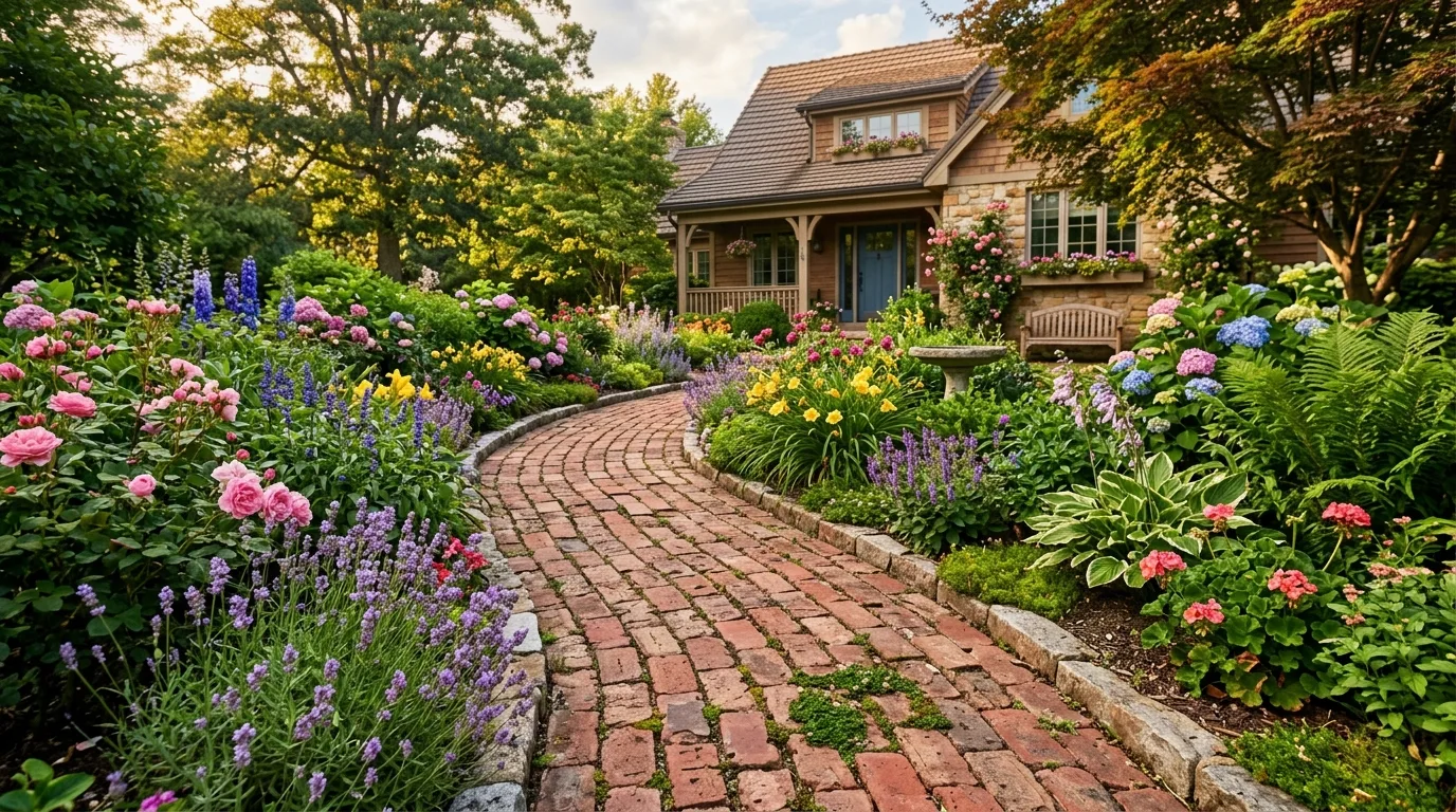Curved Front Walk